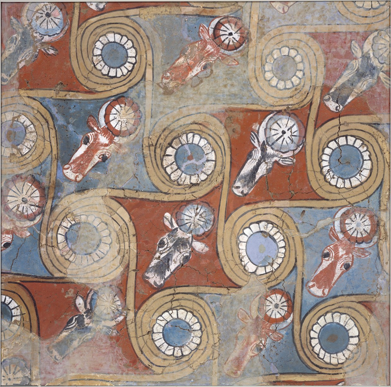 Ceiling painting from the palace of Amenhotep III, c.1390–1353 BC by Egyptian 18th Dynasty