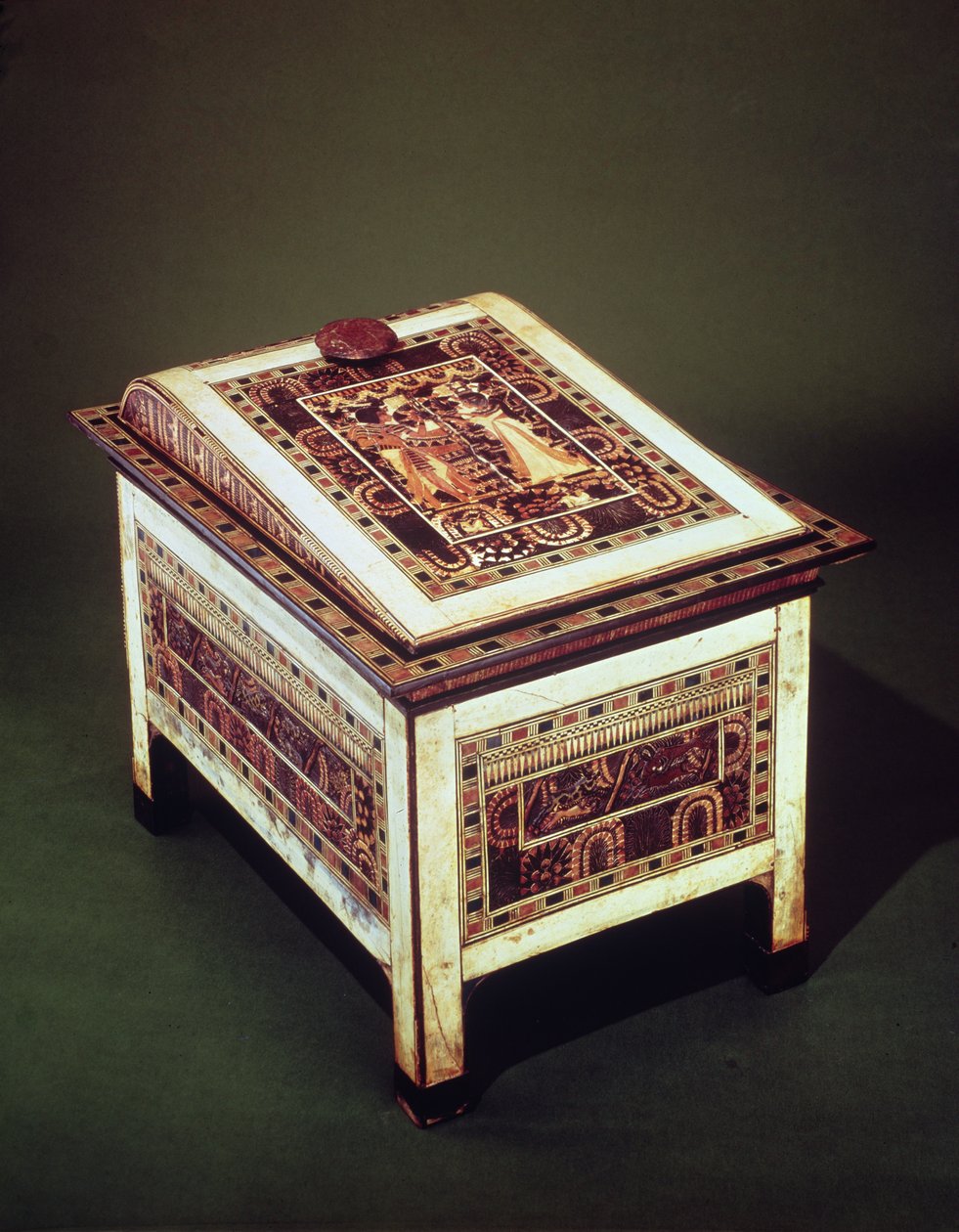Coffer, from the Tomb of Tutankhamun by Egyptian 18th Dynasty