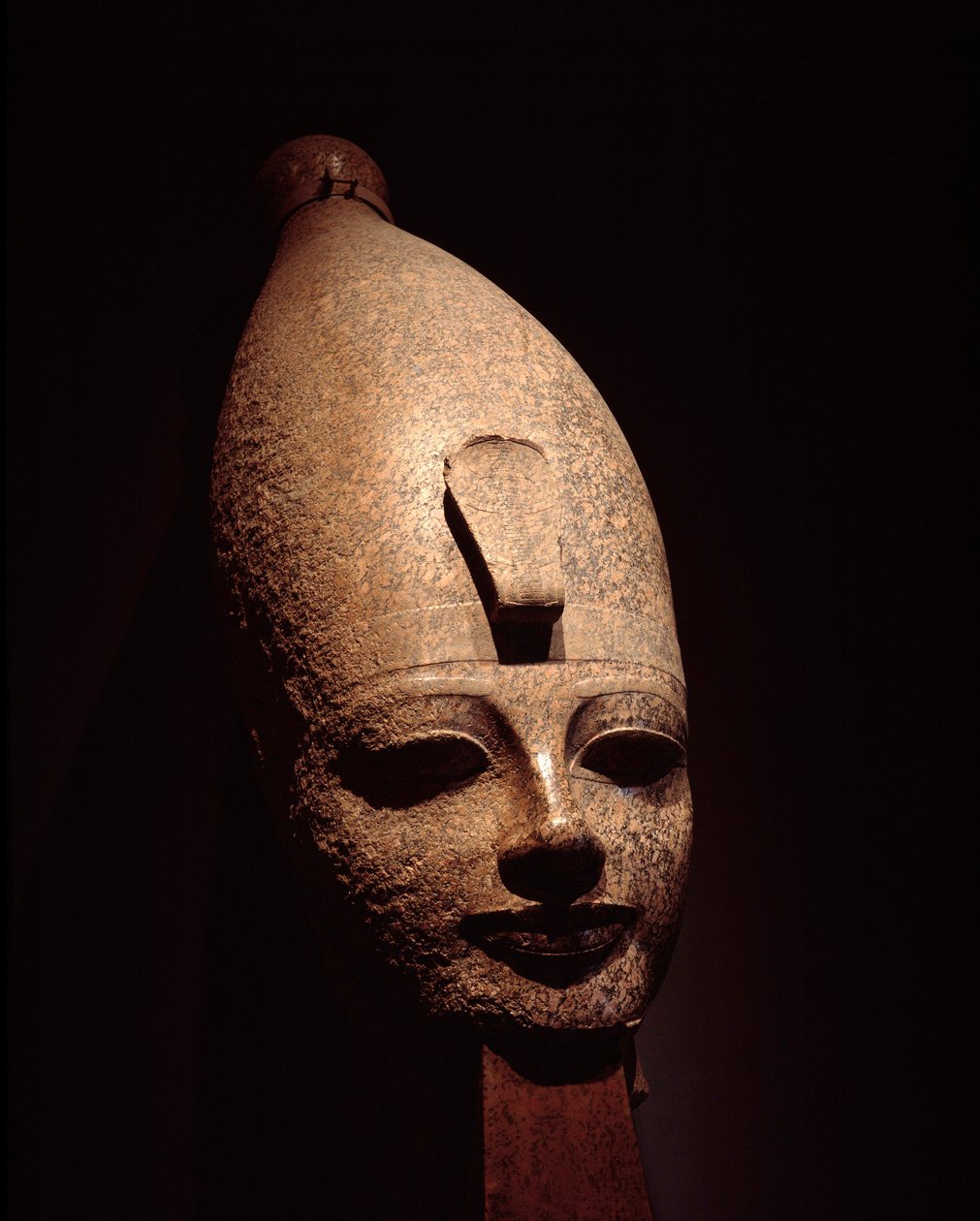 Colossal head of Amenophis III. Rose granite sculpture. 14th century BC. 18th dynasty. Luxor Museum, Egypt by Egyptian 18th Dynasty