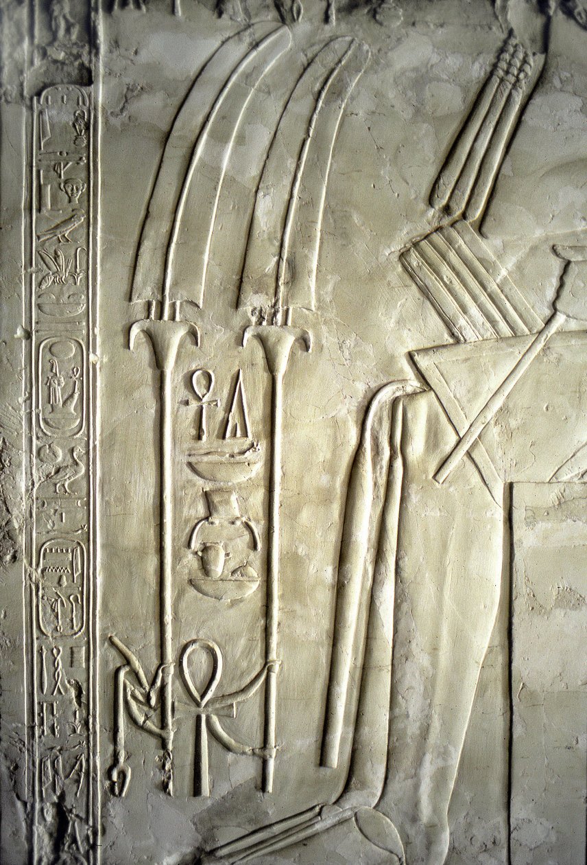 Egyptian antiquity: hieroglyphs. Tomb of Kherouef by Egyptian 18th Dynasty