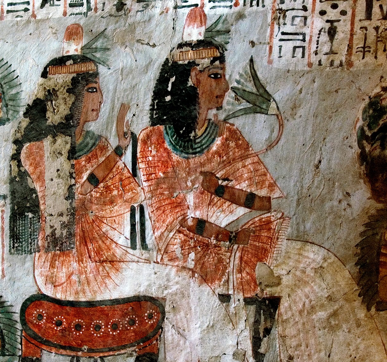 Representation of Nebtawy, wife of the scribe Roy and his sister. Painting of the Tomb of Roy (TT255). 18th dynasty. From the West Bank of Luxor, Egypt by Egyptian 18th Dynasty