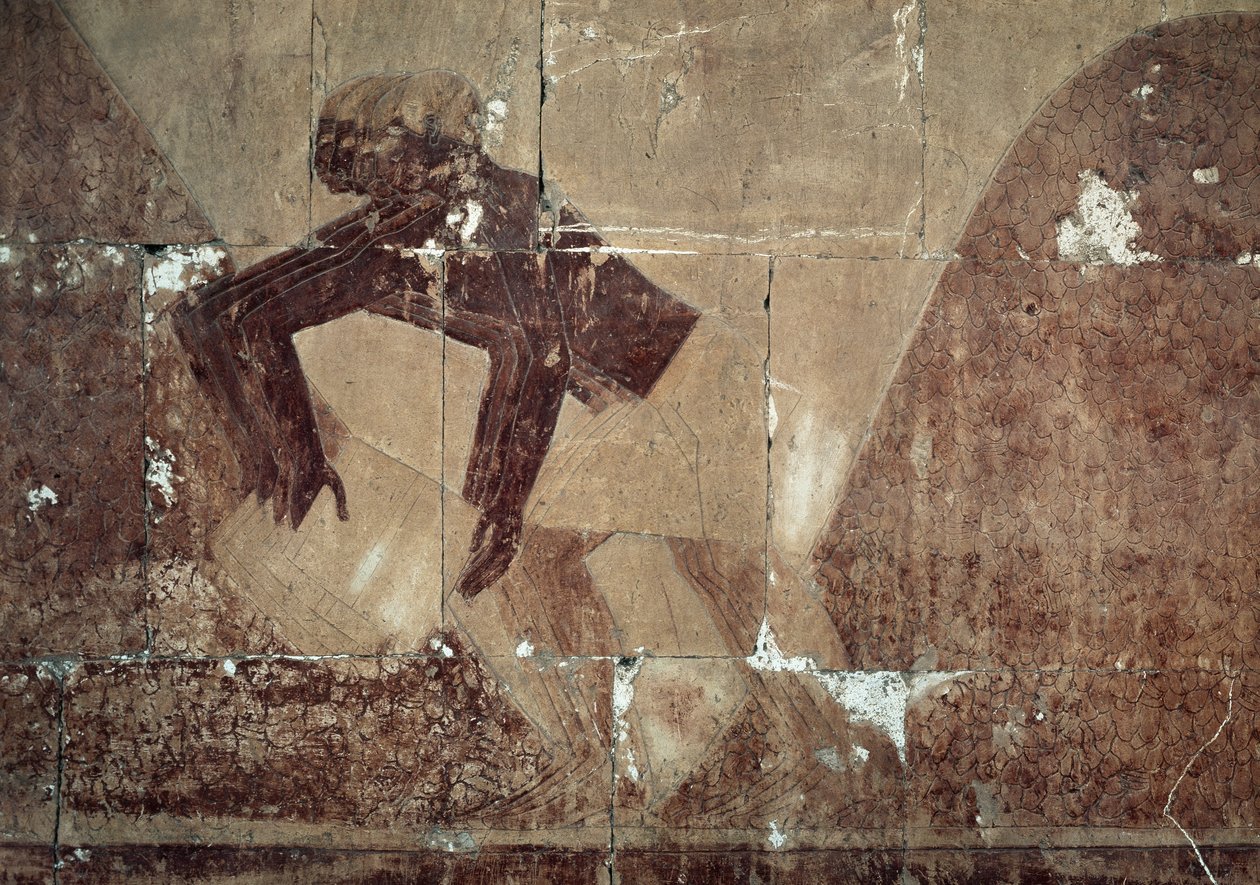 Exchanging food (detail) by Egyptian 18th Dynasty