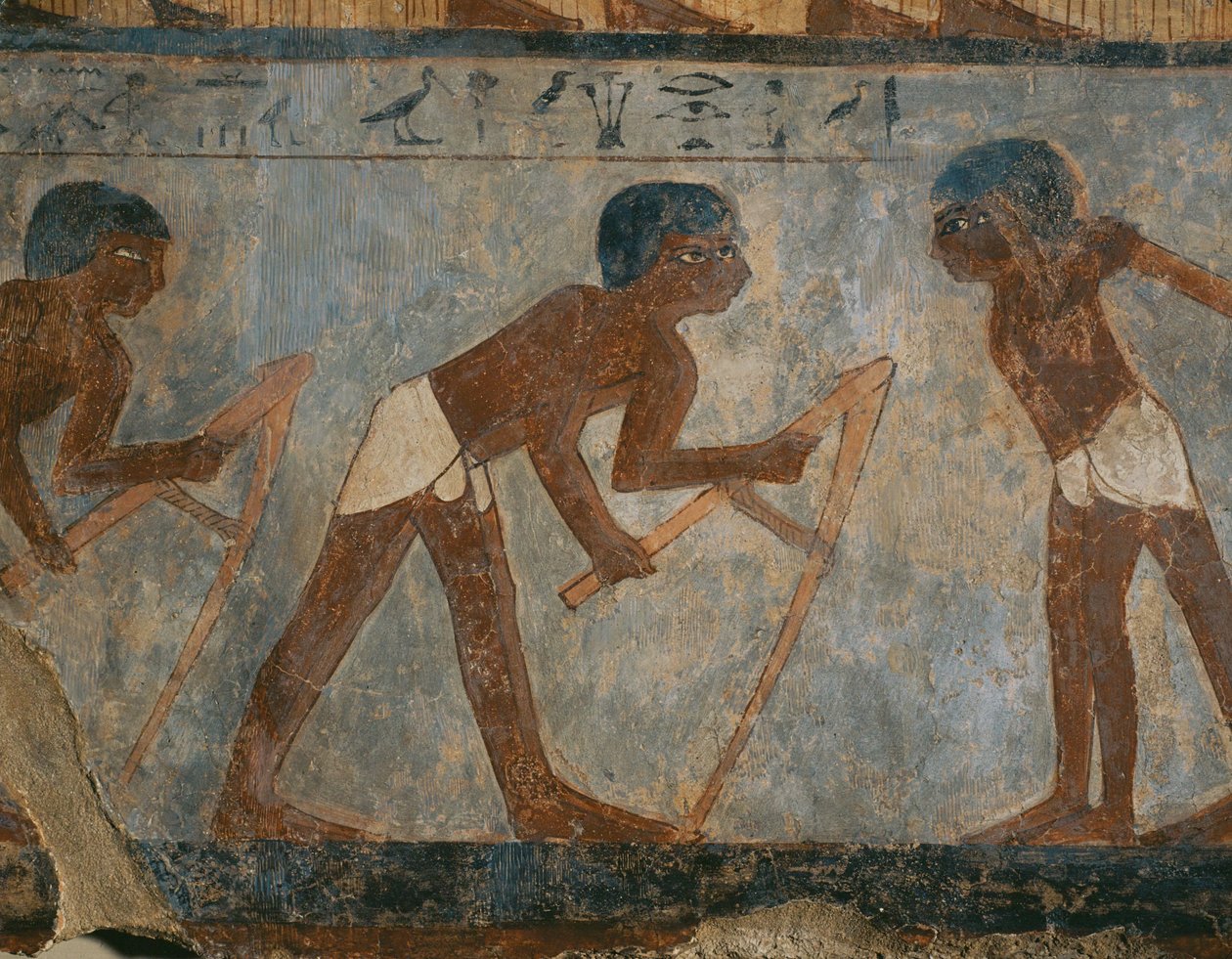 Farmhands in the Fields by Egyptian 18th Dynasty