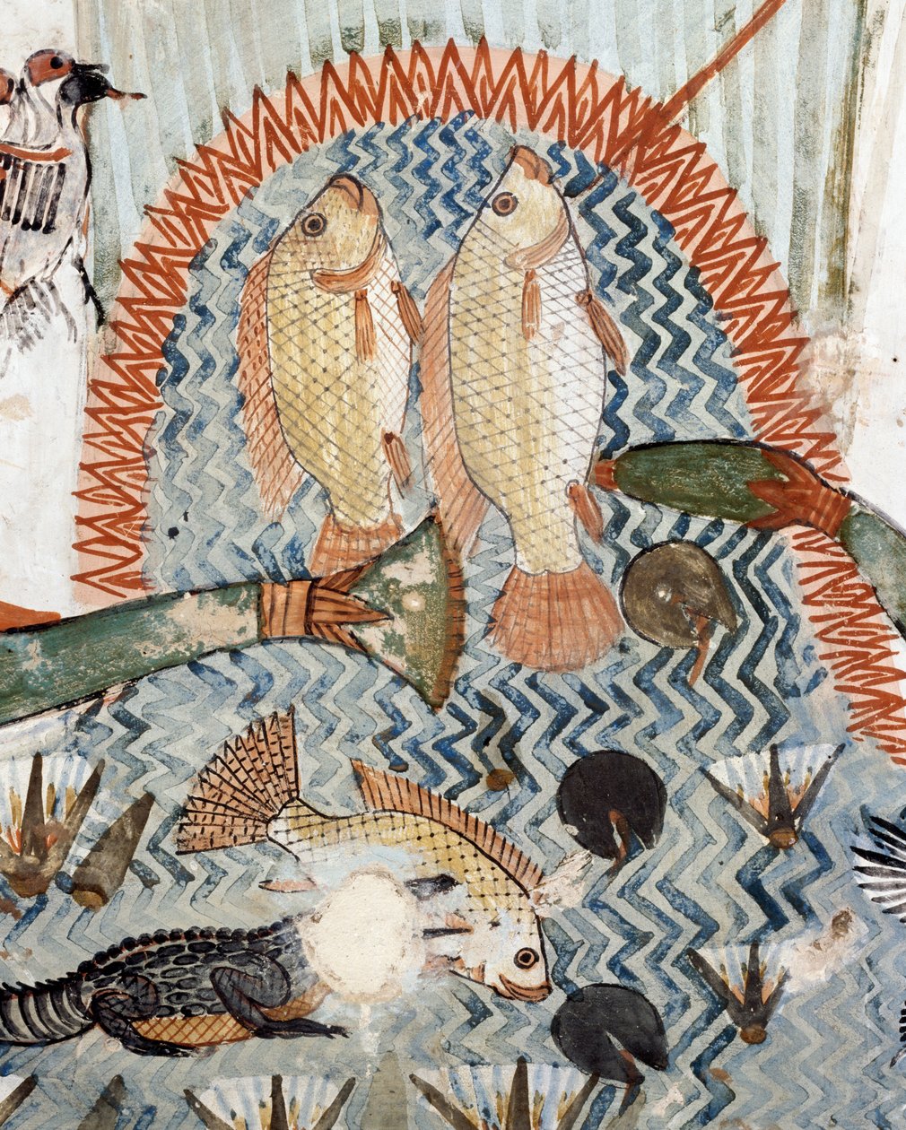 Fish (detail) by Egyptian 18th Dynasty