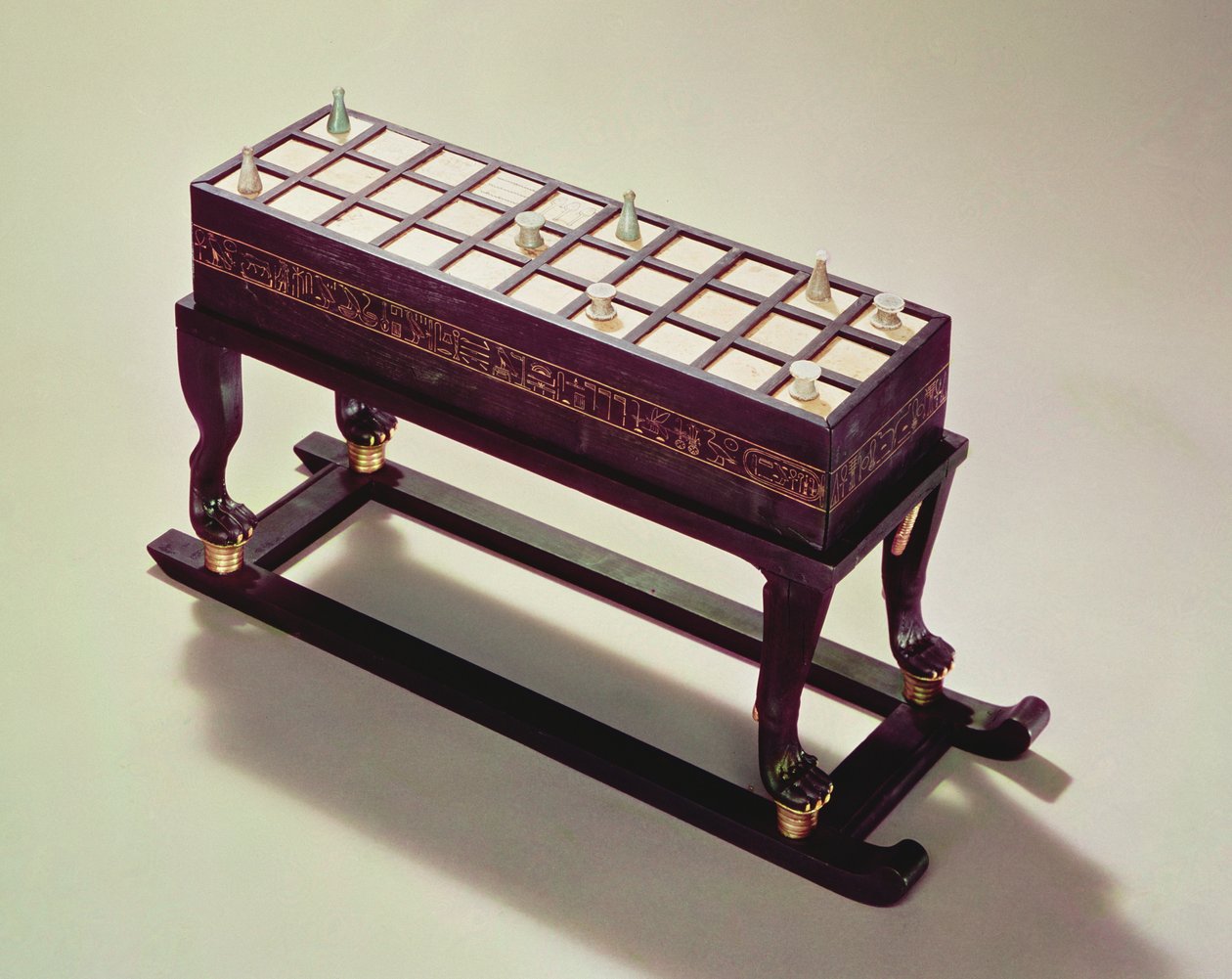Gaming board, from the Tomb of Tutankhamun, New Kingdom by Egyptian 18th Dynasty