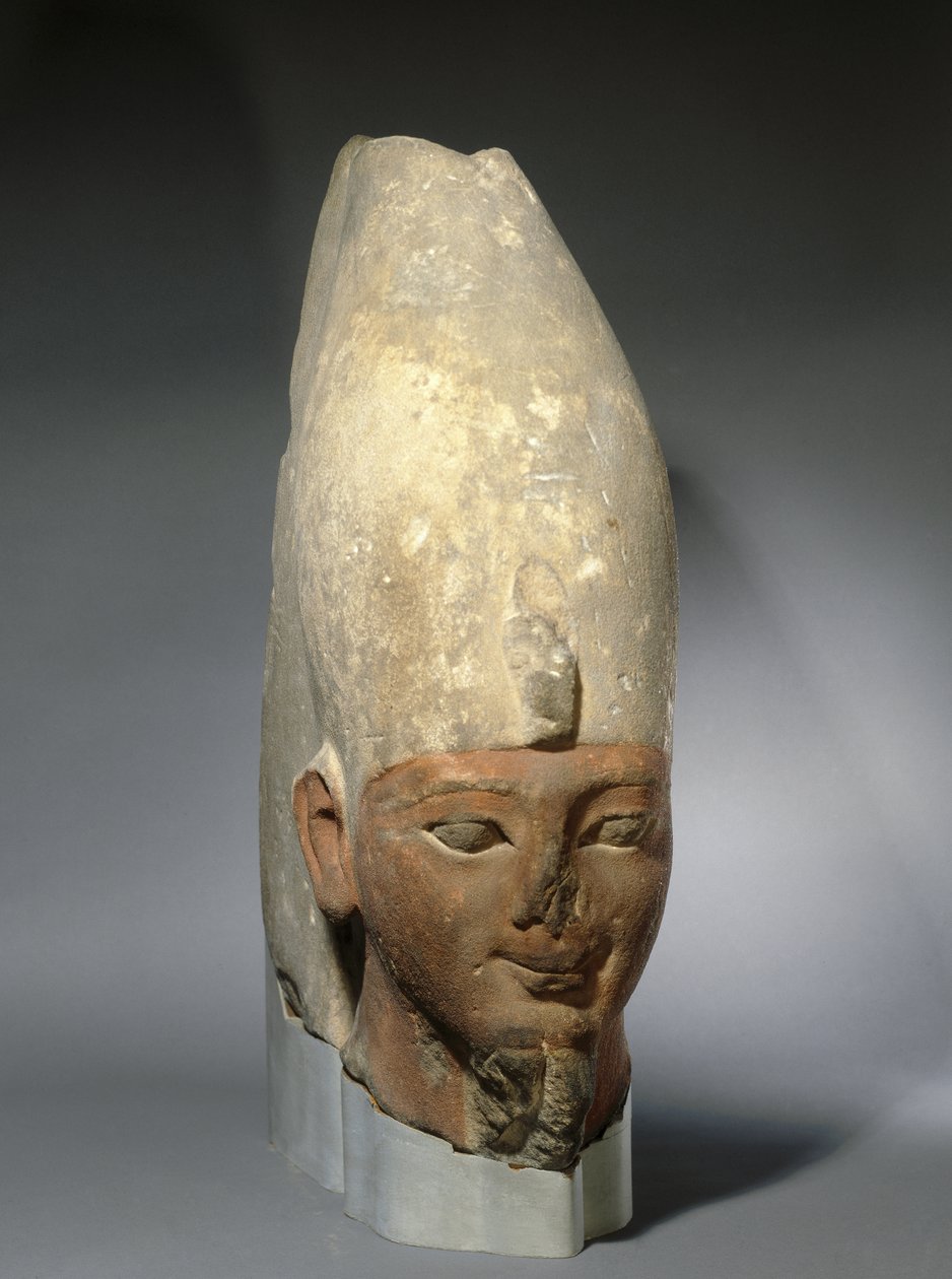 Head of an Early Eighteenth Dynasty king, New Kingdom, c.1539-1493 BC by Egyptian 18th Dynasty