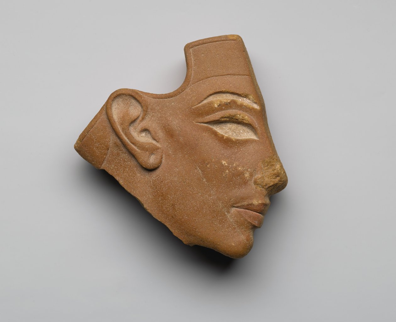 Inlay Profile Head, from Tell el-Amarna, New Kingdom, c.1353-36 BC by Egyptian 18th Dynasty