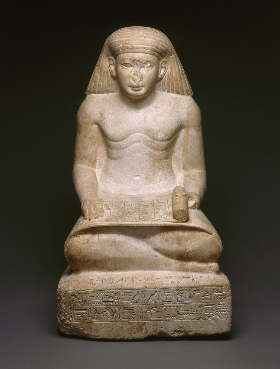 Scribe Statue of Amunhotep, Son of Nebiry by Egyptian 18th Dynasty