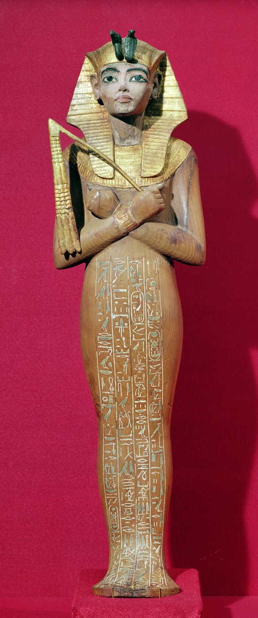 Shabti figure of the king from the Tomb of Tutankhamun (c.1370-1352 BC) New Kingdom by Egyptian 18th Dynasty