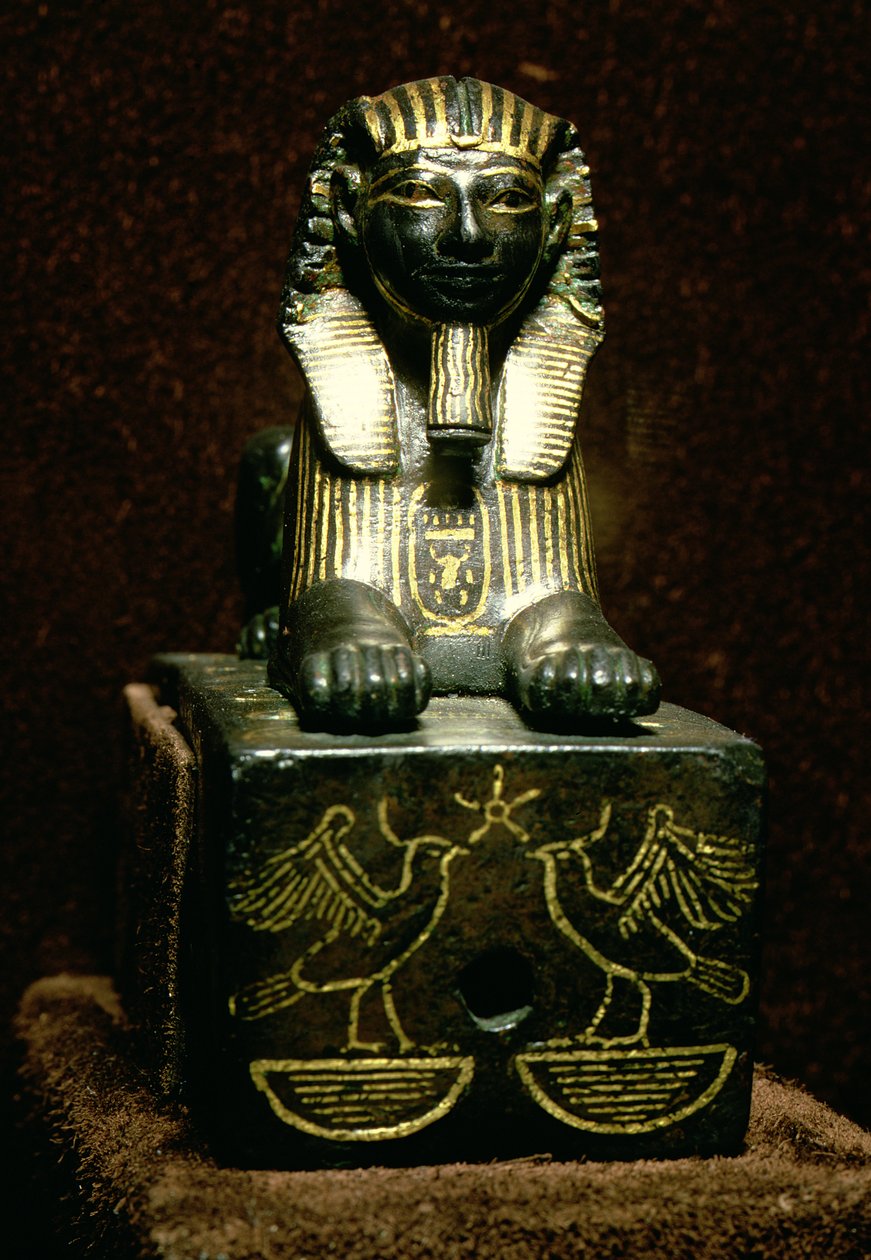 Statuette of a Sphinx of King Tuthmosis III by Egyptian 18th Dynasty