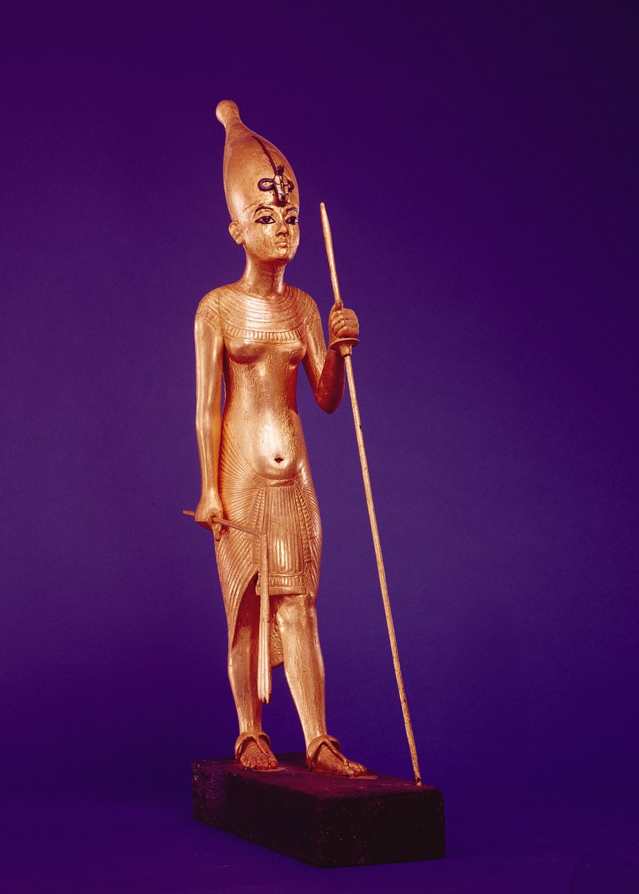 Statuette of the king, from the Tomb of Tutankhamun, New Kingdom by Egyptian 18th Dynasty
