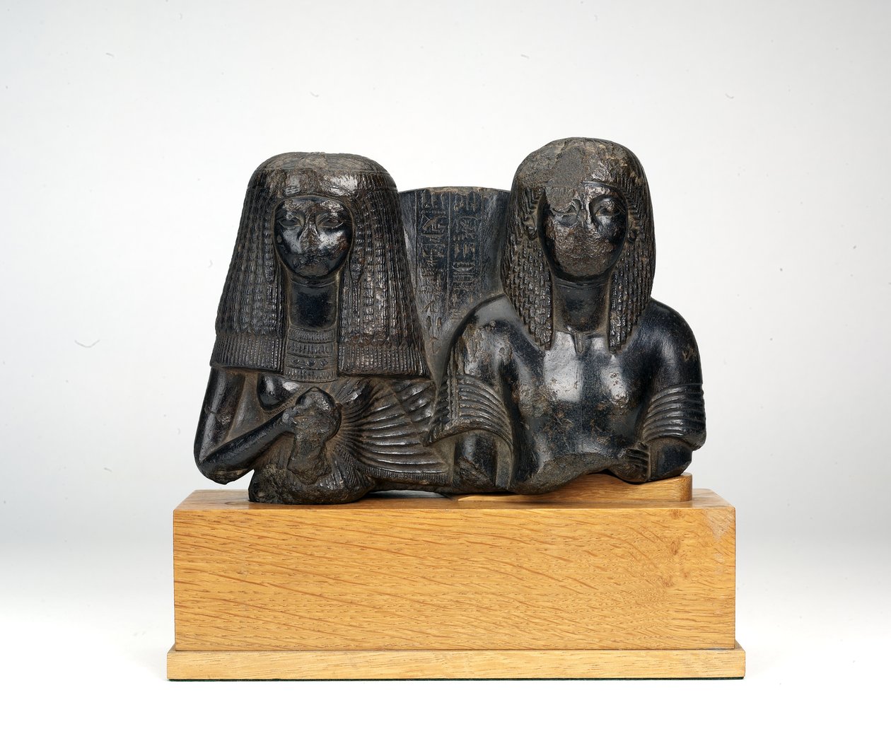 Statuette of the military officer Huy and his wife Nay, Songstress of Amun, New Kingdom by Egyptian 18th Dynasty