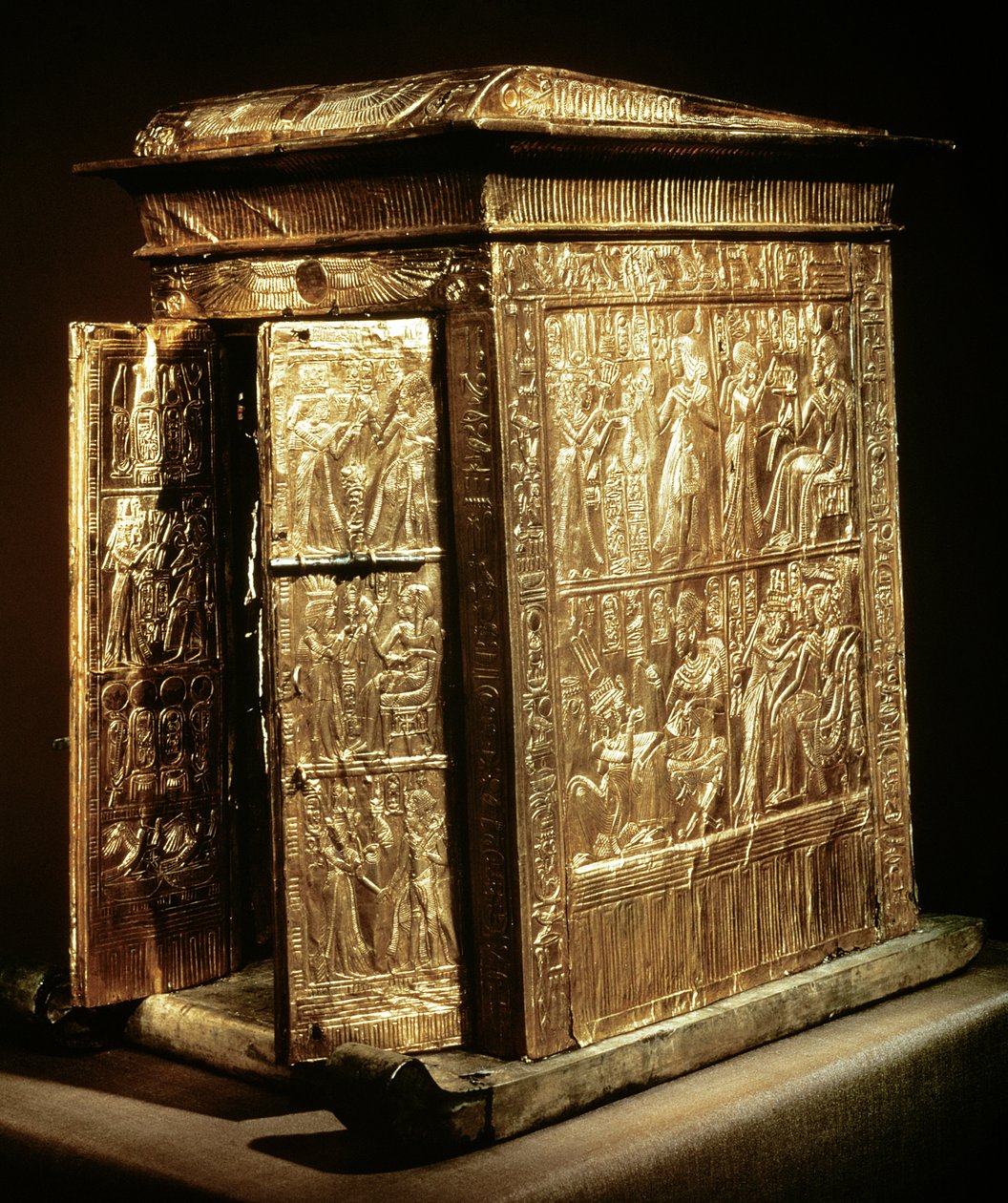 The Golden Shrine of Tutankhamun, New Kingdom by Egyptian 18th Dynasty