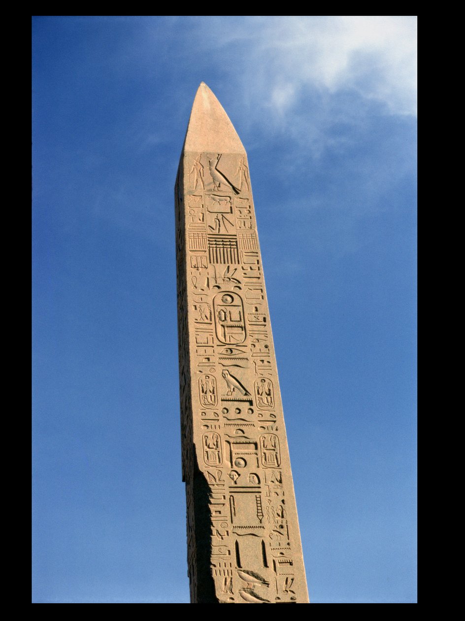 The Obelisk of Tuthmosis I (1504-1492 BC) in the Great Temple of Amun, Karnak Temple, New Kingdom by Egyptian 18th Dynasty