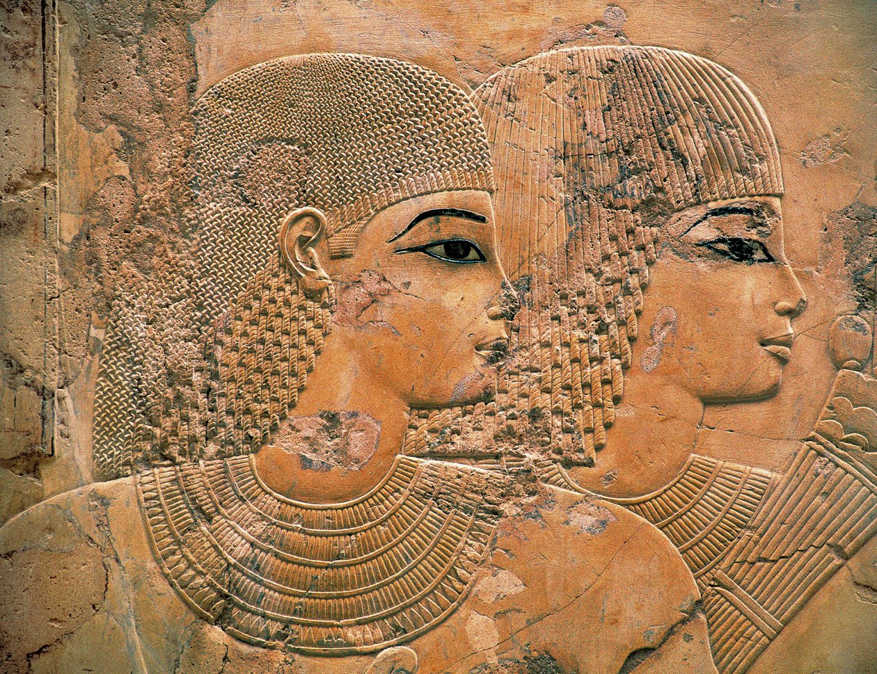 The Guests at the Funeral Banquet of Ramose by Egyptian 18th Dynasty