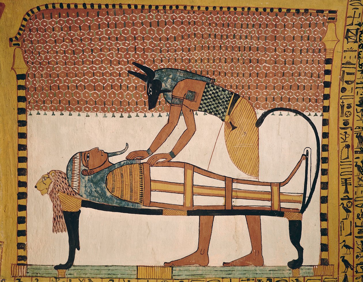 Anubis attends Sennedjem