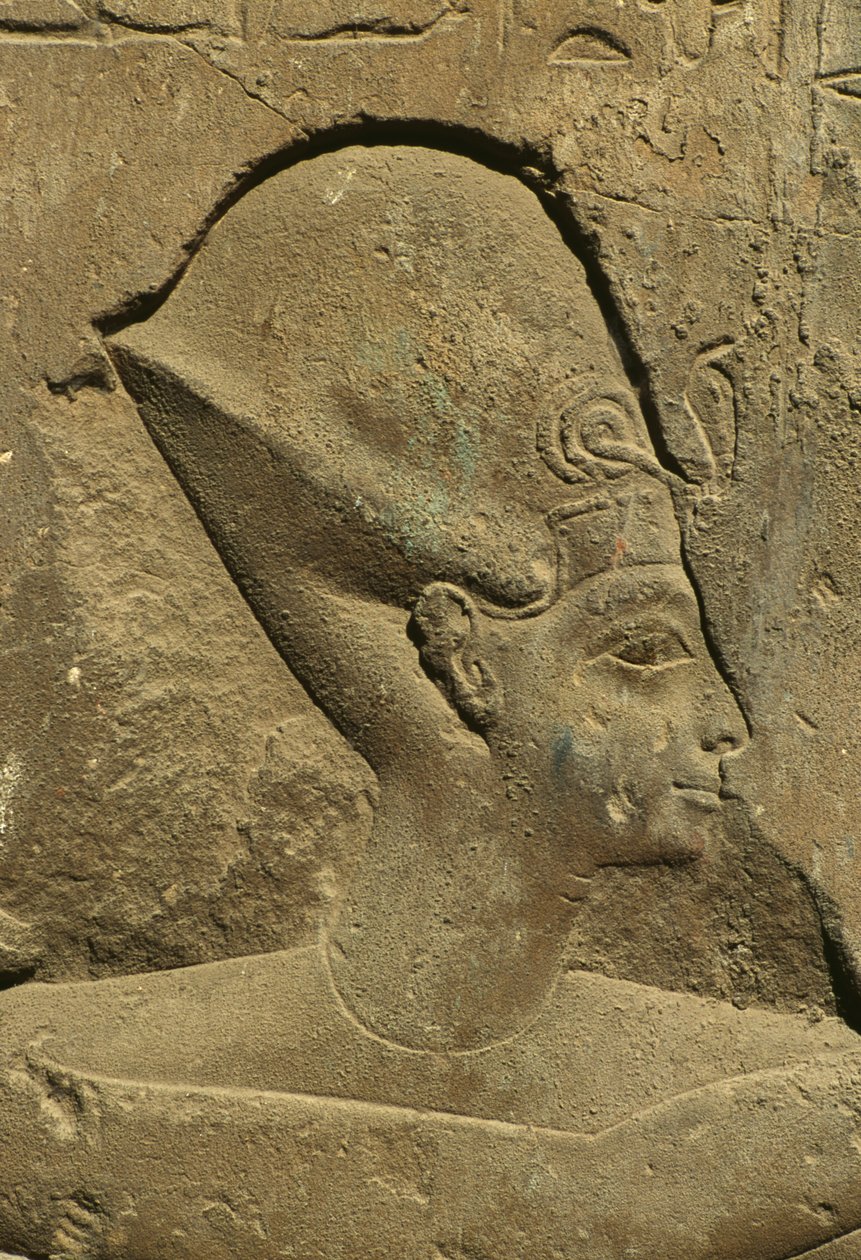 Detail (head of a pharaoh) by Egyptian 19th Dynasty