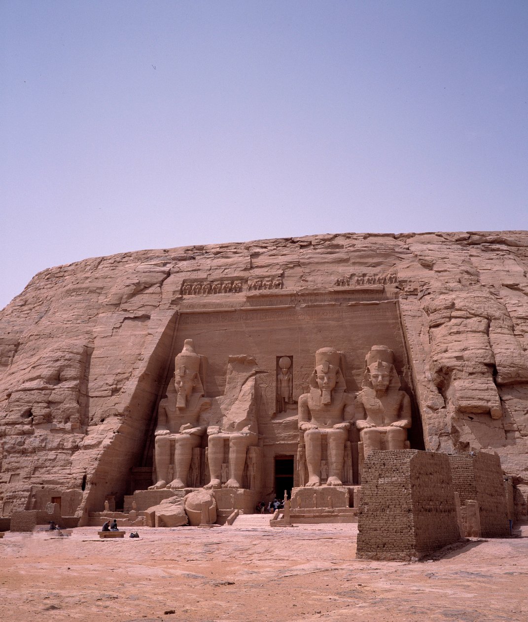 Colossus of the Temple of Ramses II, 1271-1256 BC, Abu Simbel, Aswan, Egypt by Egyptian 19th Dynasty