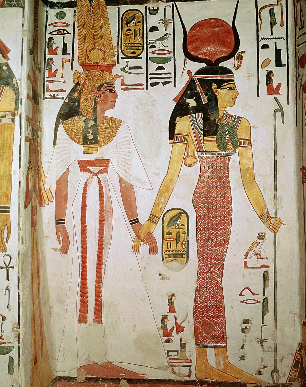 Isis and Nefertari, from the Tomb of Nefertari, New Kingdom by Egyptian 19th Dynasty