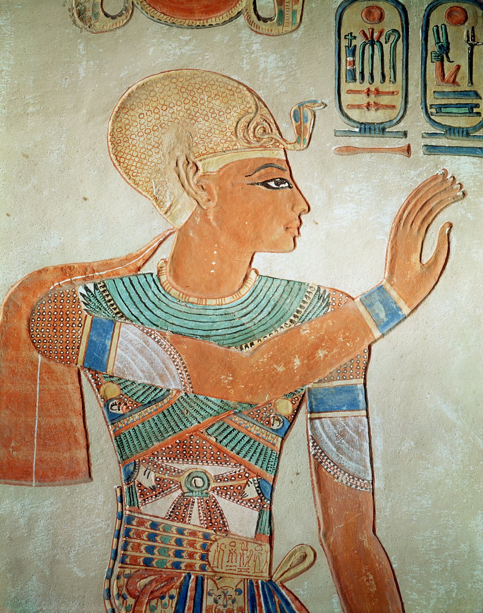 Portrait of Ramesses III from the Tomb of Amen-Her-Khepshef, New Kingdom by Egyptian 19th Dynasty
