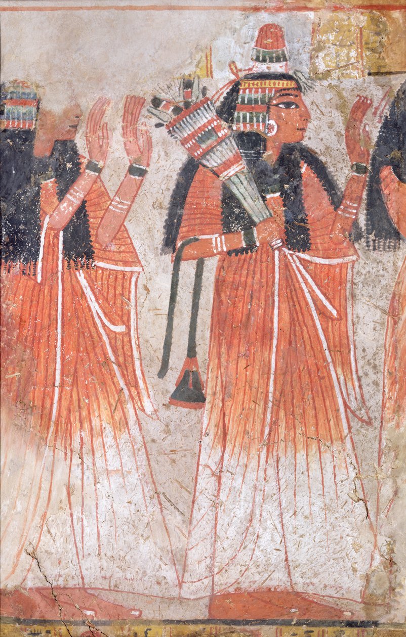 Procession of Women, New Kingdom by Egyptian 19th Dynasty