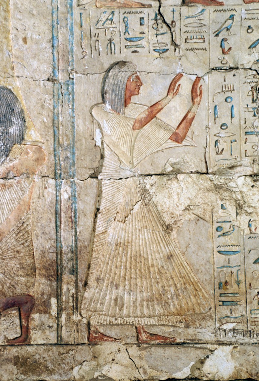 Relief from the Tomb of Netcherouymes, high official of Ramesses II, 2475 BC, Saqqara, Egyptian Civilization, New Kingdom, Dynasty XIX by Egyptian 19th Dynasty