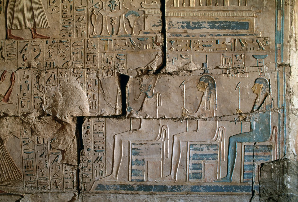 Relief from the Tomb of Netcherouymes, high official of Ramesses II, Saqqara, Egyptian Civilization, New Kingdom, Dynasty XIX by Egyptian 19th Dynasty