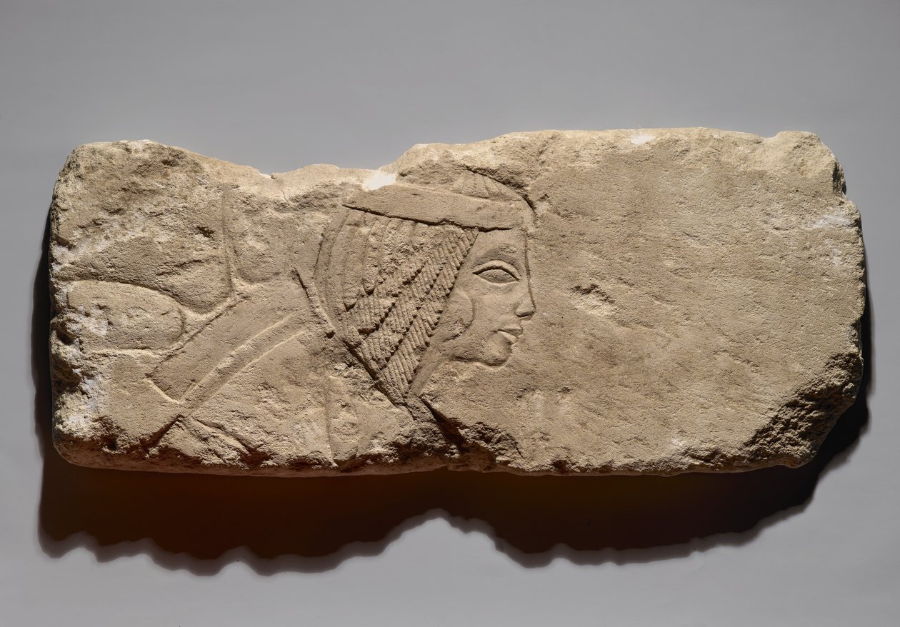 Relief of a Woman, possibly from Tell el-Amarna, New Kingdom, c.1353-1336 BC by Egyptian 19th Dynasty