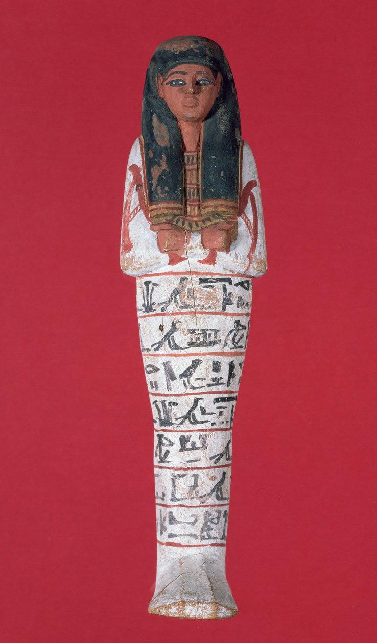 Shabti figure, New Kingdom by Egyptian 19th Dynasty