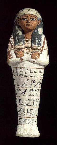 Shabti of Sennedjem, a necropolis worker at Deir el-Medina, Thebes, New Kingdom by Egyptian 19th Dynasty