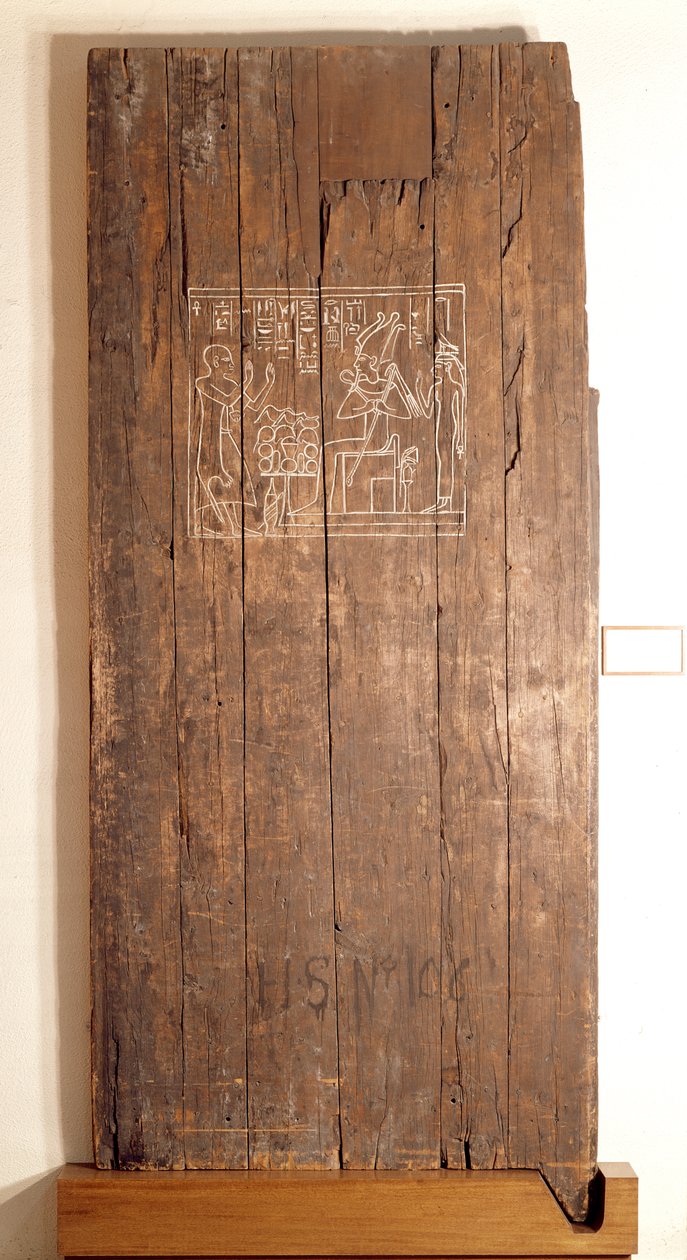 Wooden Door from the Tomb of Khonsuhotep, New Kingdom, c.1285 BC by Egyptian 19th Dynasty
