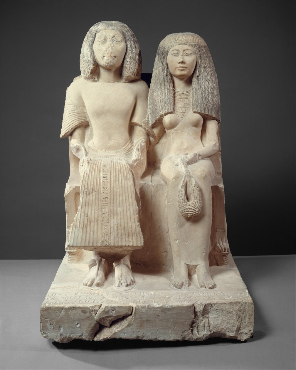 Yuny and His Wife Renenutet, c.1280 BC by Egyptian 19th Dynasty