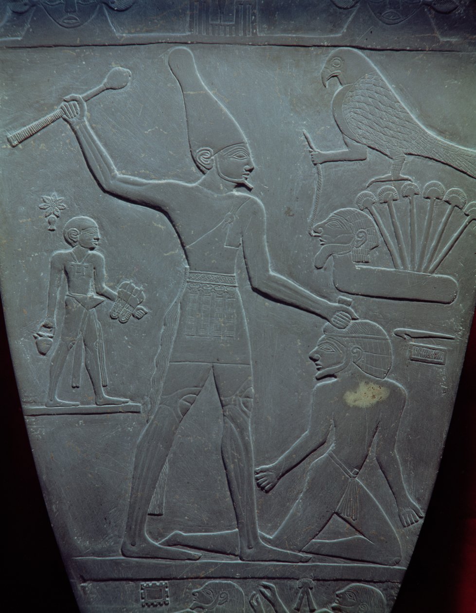 The Narmer Palette: Ceremonial Palette Depicting King Narmer Striking a Prisoner by Egyptian 1st Dynasty