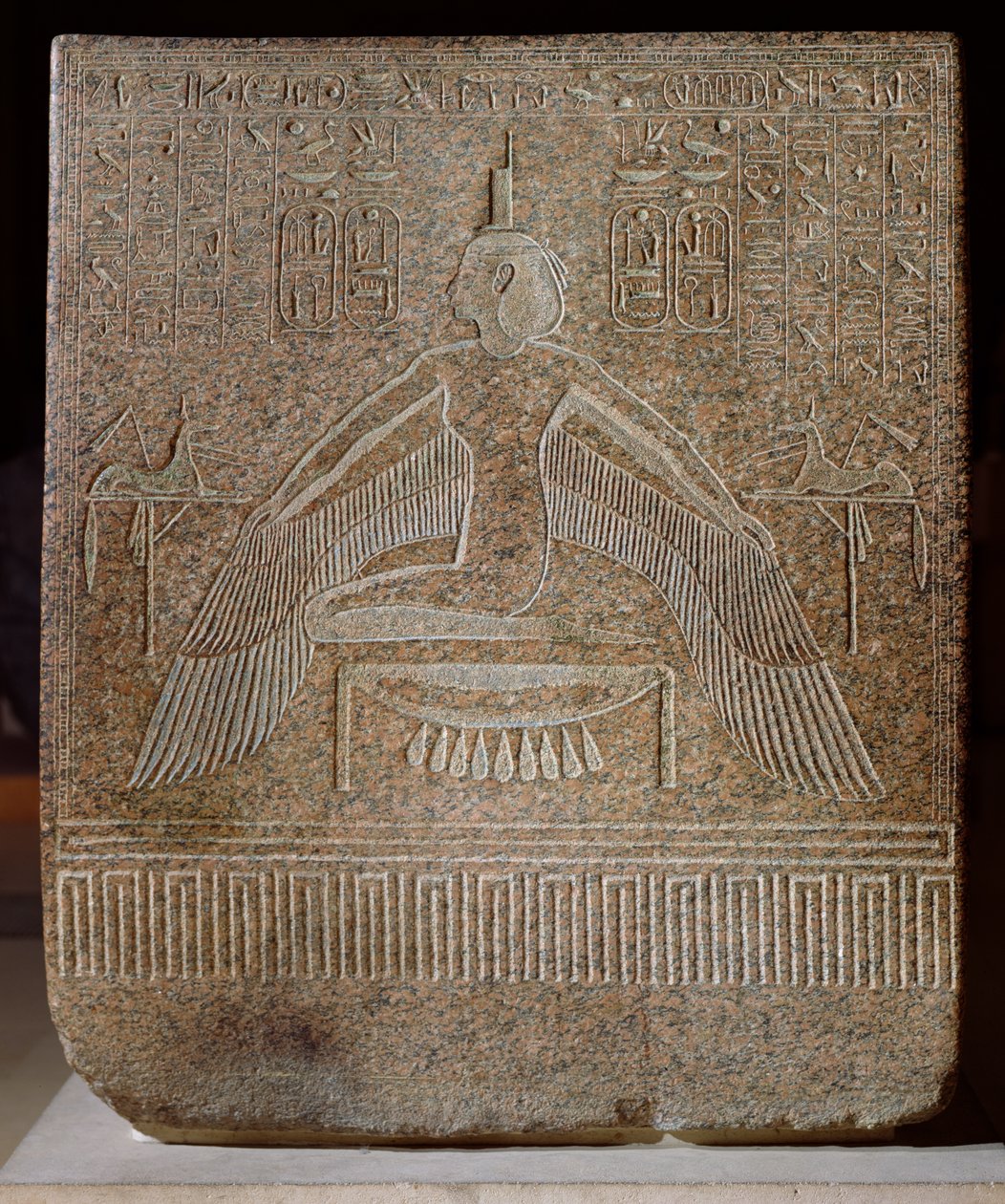 Isis Pterophor, from the sarcophagus of Ramesses III from his tomb in the Valley of the Kings by Egyptian 20th Dynasty