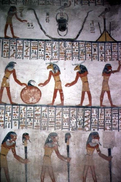 Mural from Chamber I in the Tomb of Ramesses VI, New Kingdom (c.1145-1137 BC) by Egyptian 20th Dynasty