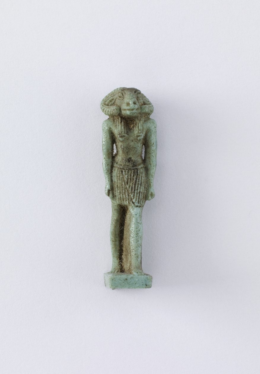 Standing figure of the deity Khnum, Saite period, 664-525 BC by Egyptian 26th Dynasty