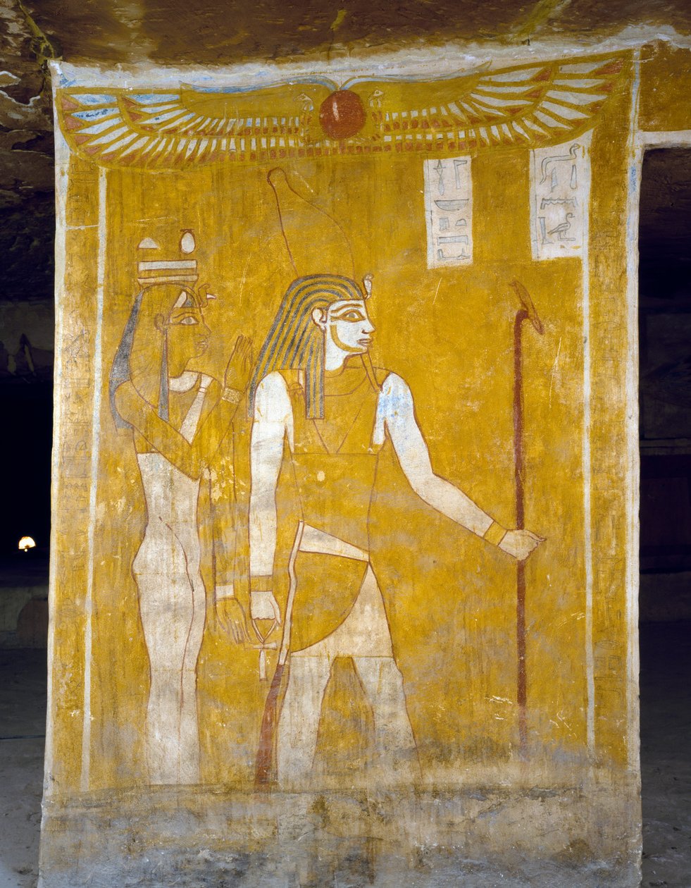 Wall paintings from Tomb of Pa Nentwy, Bahariya Oasis, Giza, Egypt. Egyptian Civilisation, 26th Dynasty, 663-525 BC by Egyptian 26th Dynasty