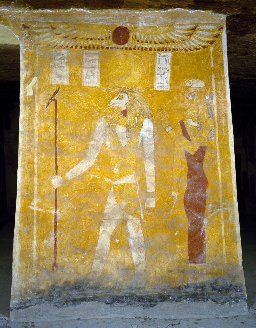 Wall paintings from Tomb of Pa Nentwy, Bahariya Oasis, Giza, Egypt by Egyptian 26th Dynasty
