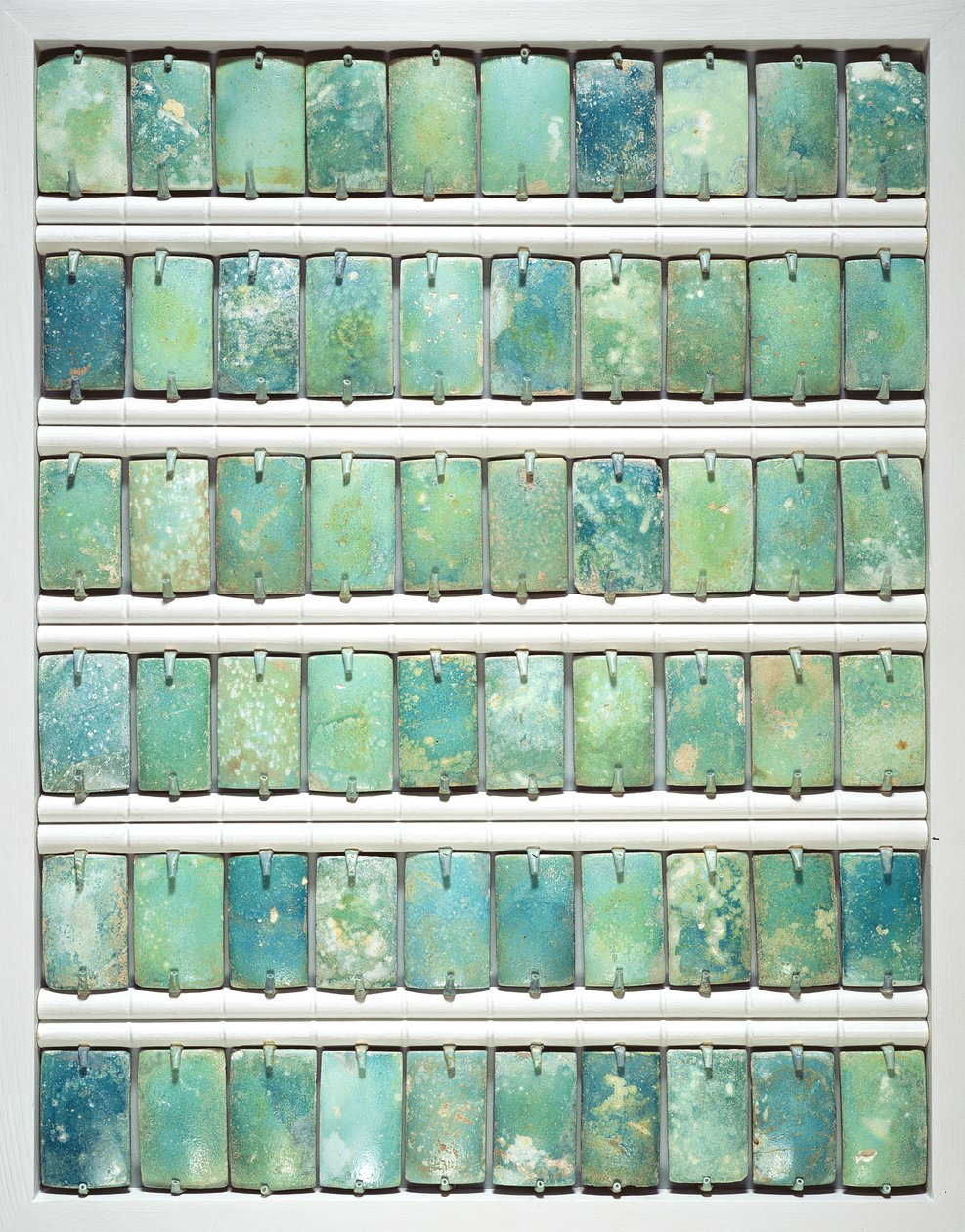 Tiles, from the step pyramid of Djoser, Saqqara, Old Kingdom, 2667-2648 BC by Egyptian 3rd Dynasty