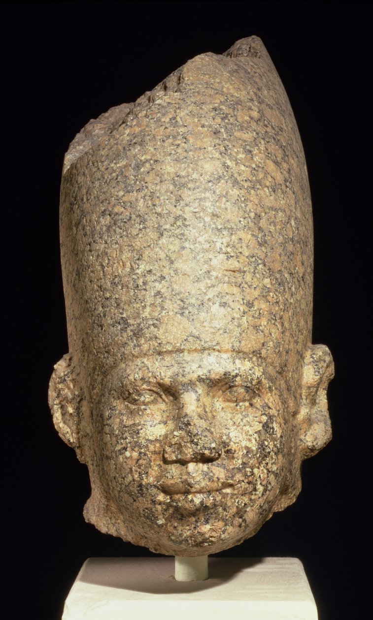 Colossal head possibly of King Khufu (Cheops) Old Kingdom by Egyptian 4th Dynasty