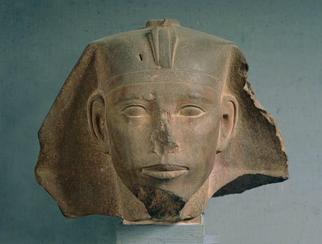 Head of King Djedefre, from Abu Roash, Old Kingdom, c.2565-2558 BC by Egyptian 4th Dynasty