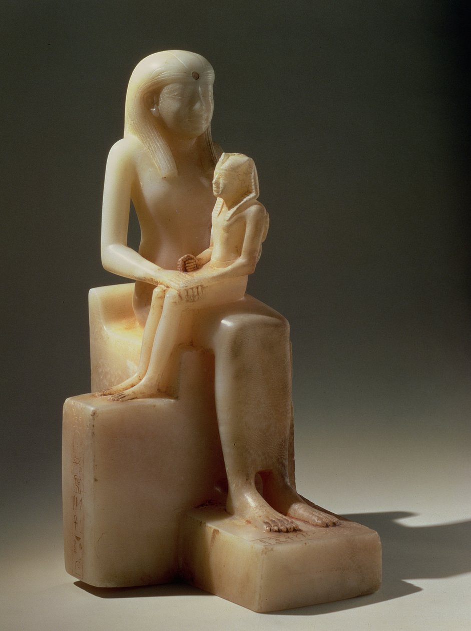 Pepy II and His Mother Queen Meryreankhnes, possibly from Saqqara, Old Kingdom by Egyptian 6th Dynasty Egyptian 6th Dynasty
