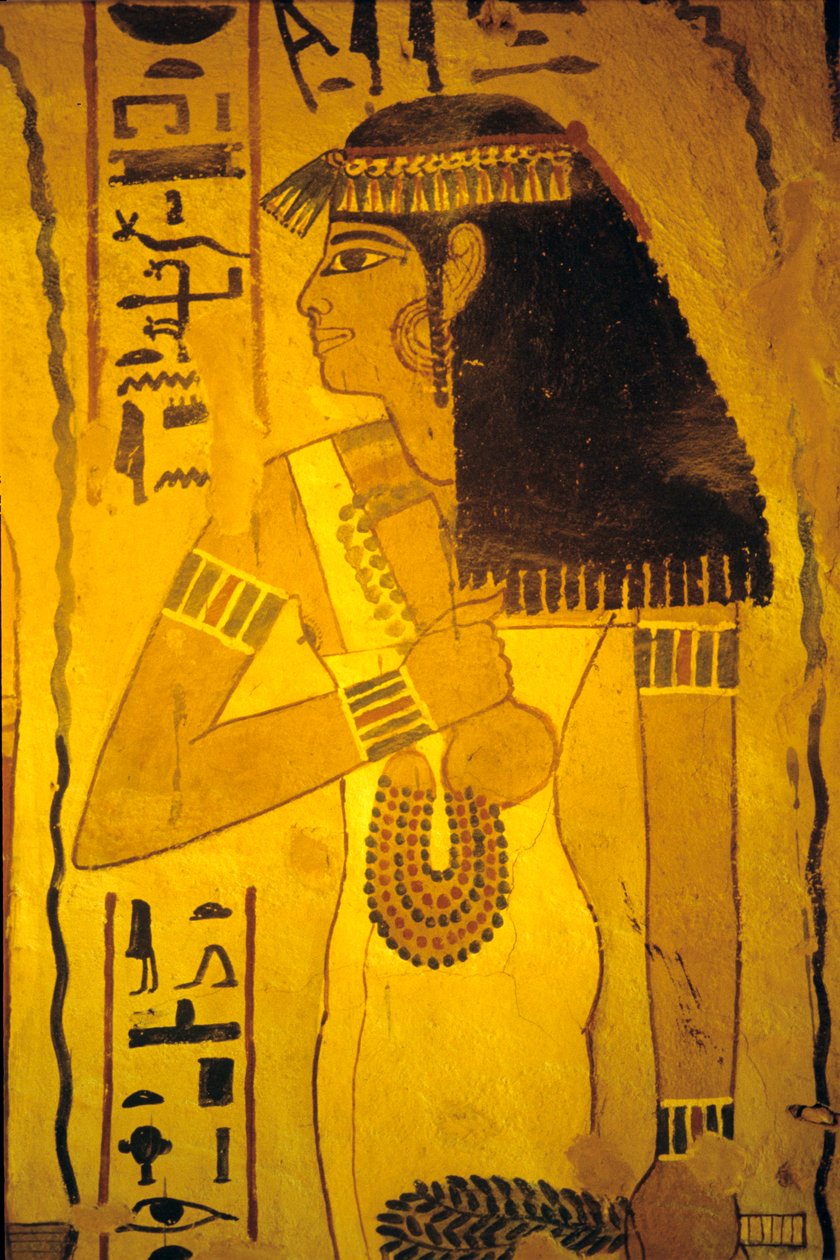 Wall Painting, Tomb of Sennufer by Egyptian Egyptian