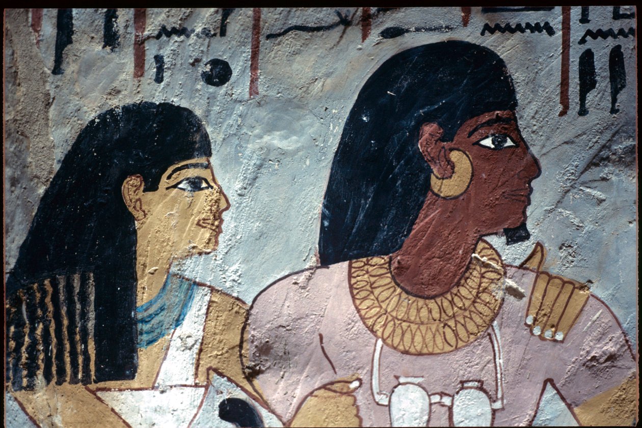 Ancient Egypt, Wall painting, Tomb of Sennufer, Tomb of the Nobles, Thebes by Egyptian Egyptian