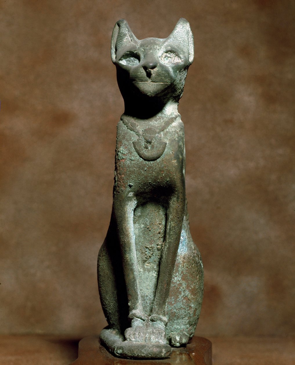 Egyptian Antiquity: The Goddess Cat Bastet. Bronze Sculpture. Turin, Egyptian Museum by Egyptian Egyptian