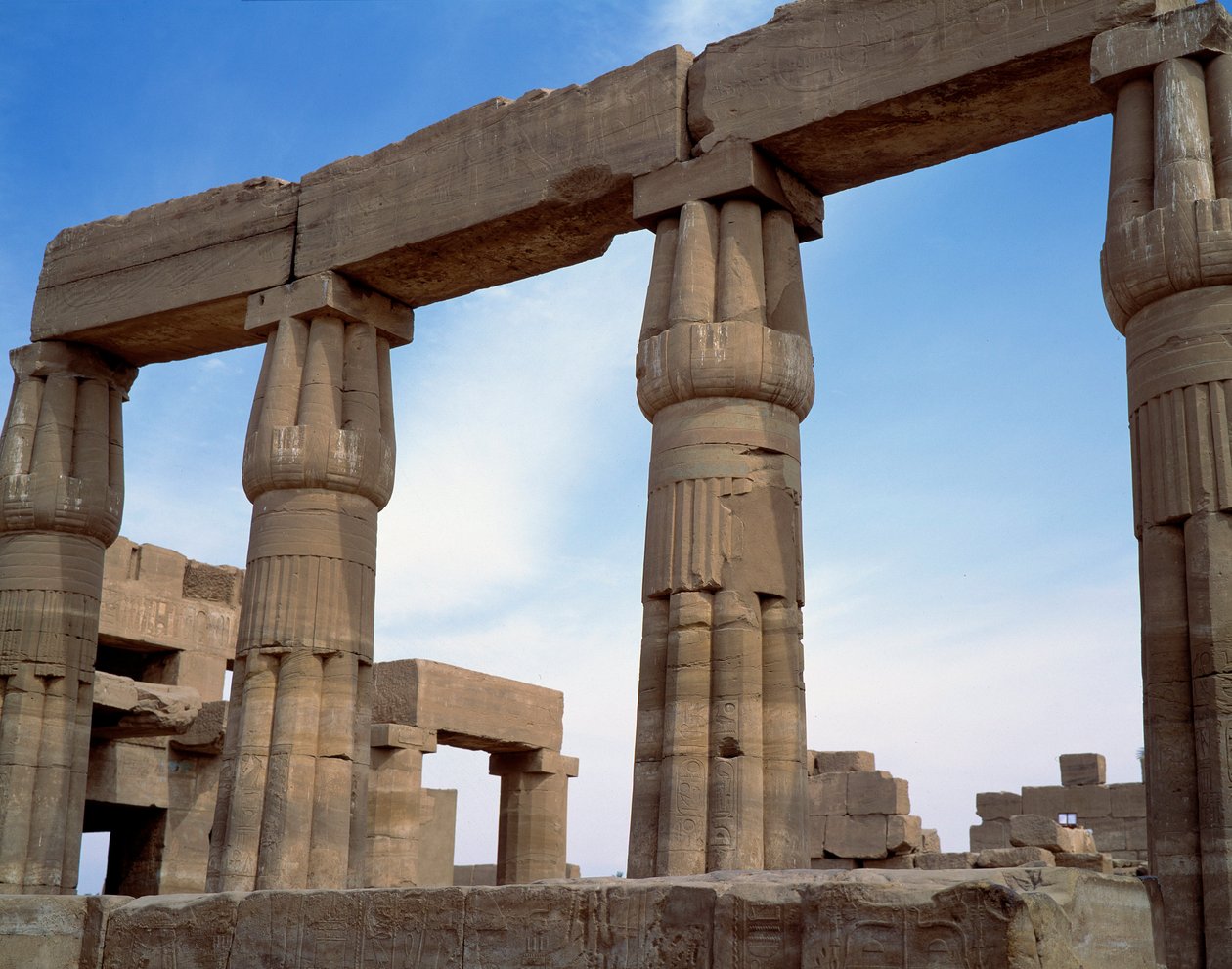 View of the Temple of Karnak, Egypt by Egyptian Egyptian