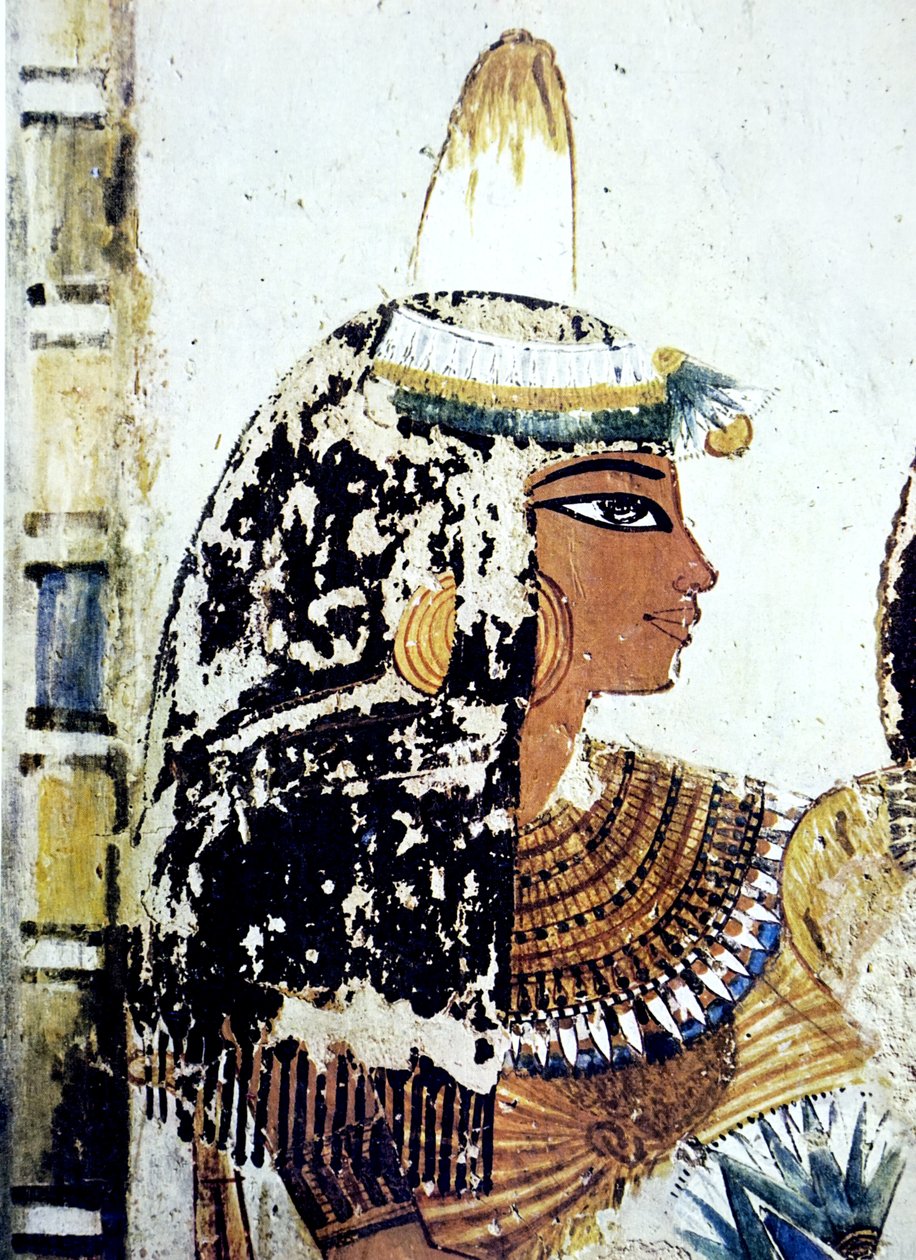 Egyptian Tomb Wall Painting by Egyptian Egyptian