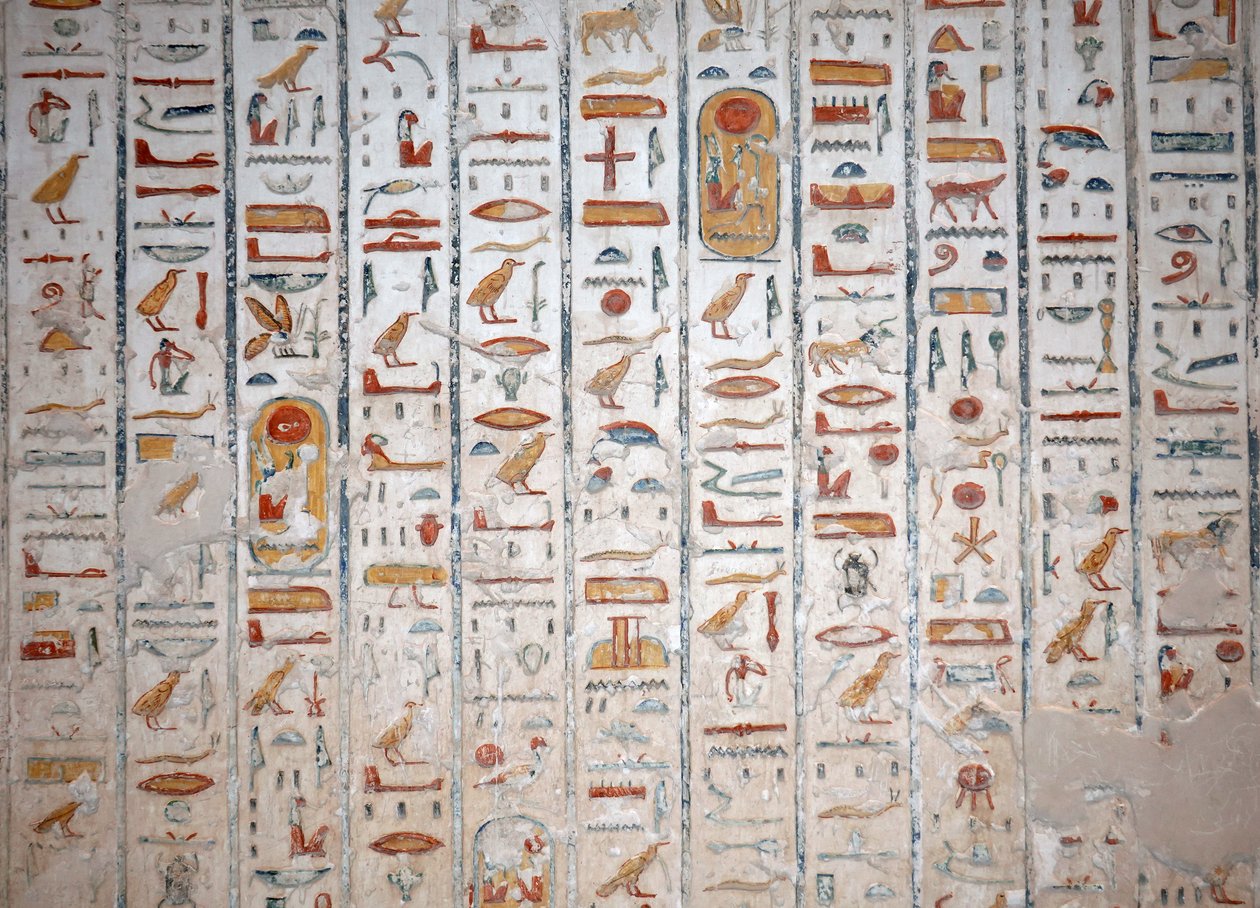 Mural Hieroglyph, Valley of the Kings, Luxor by Egyptian Egyptian