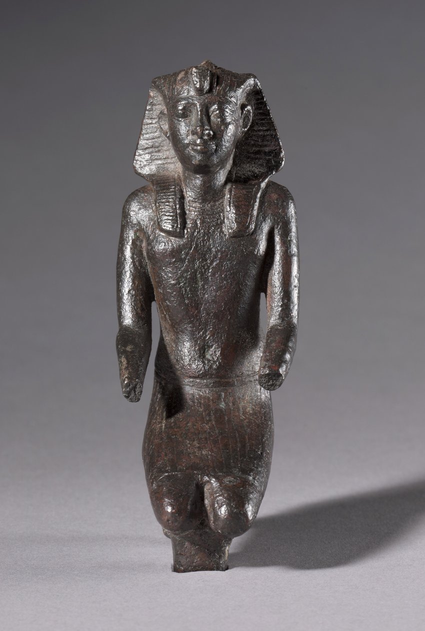 Statuette of Kneeling King by Egyptian Ptolemaic Period