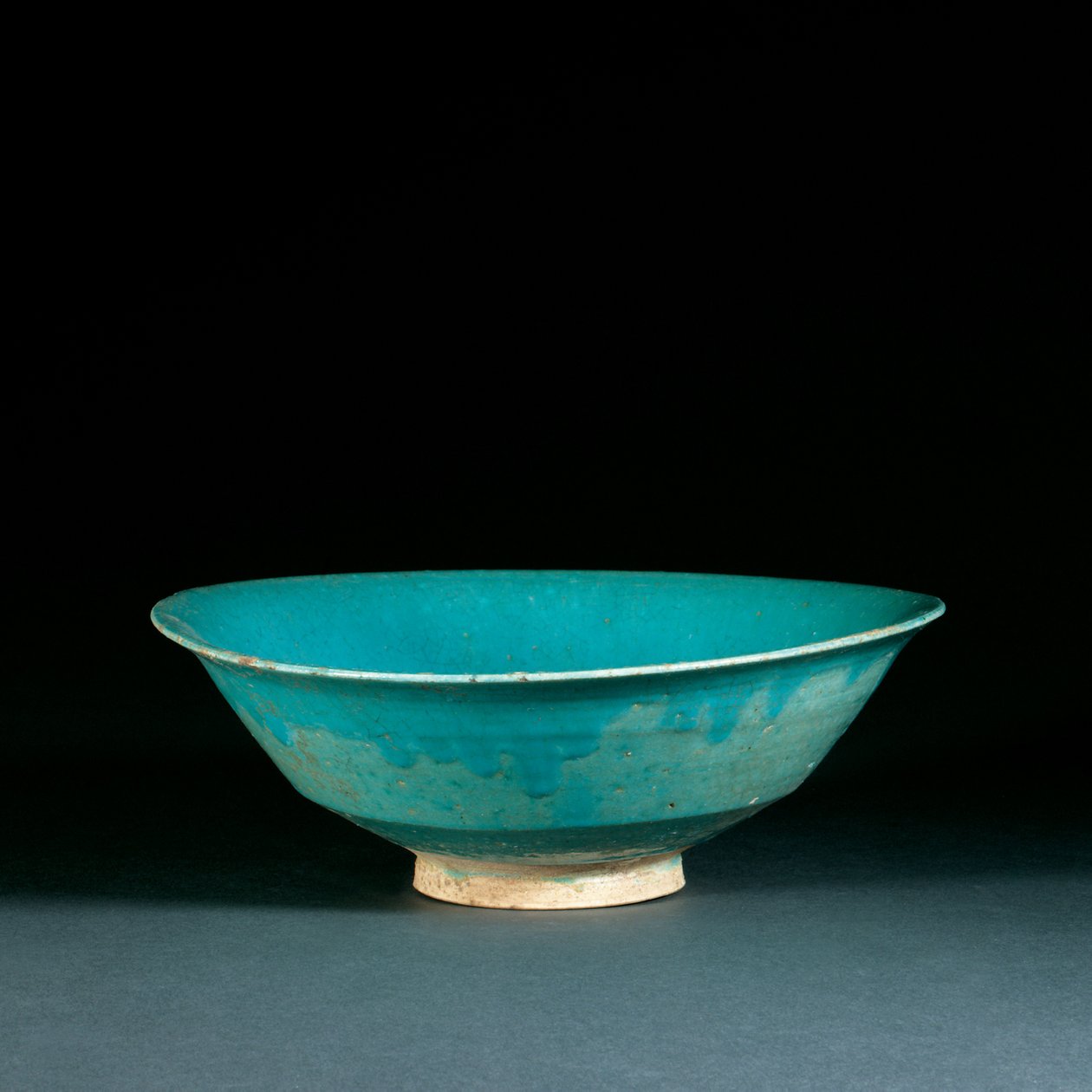 Fatimid Turquoise Glazed Bowl by Egyptian School